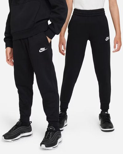 [FD3008-010] Big Kid's Nike Sportswear Club Fleece Jogger - 'Black/White'