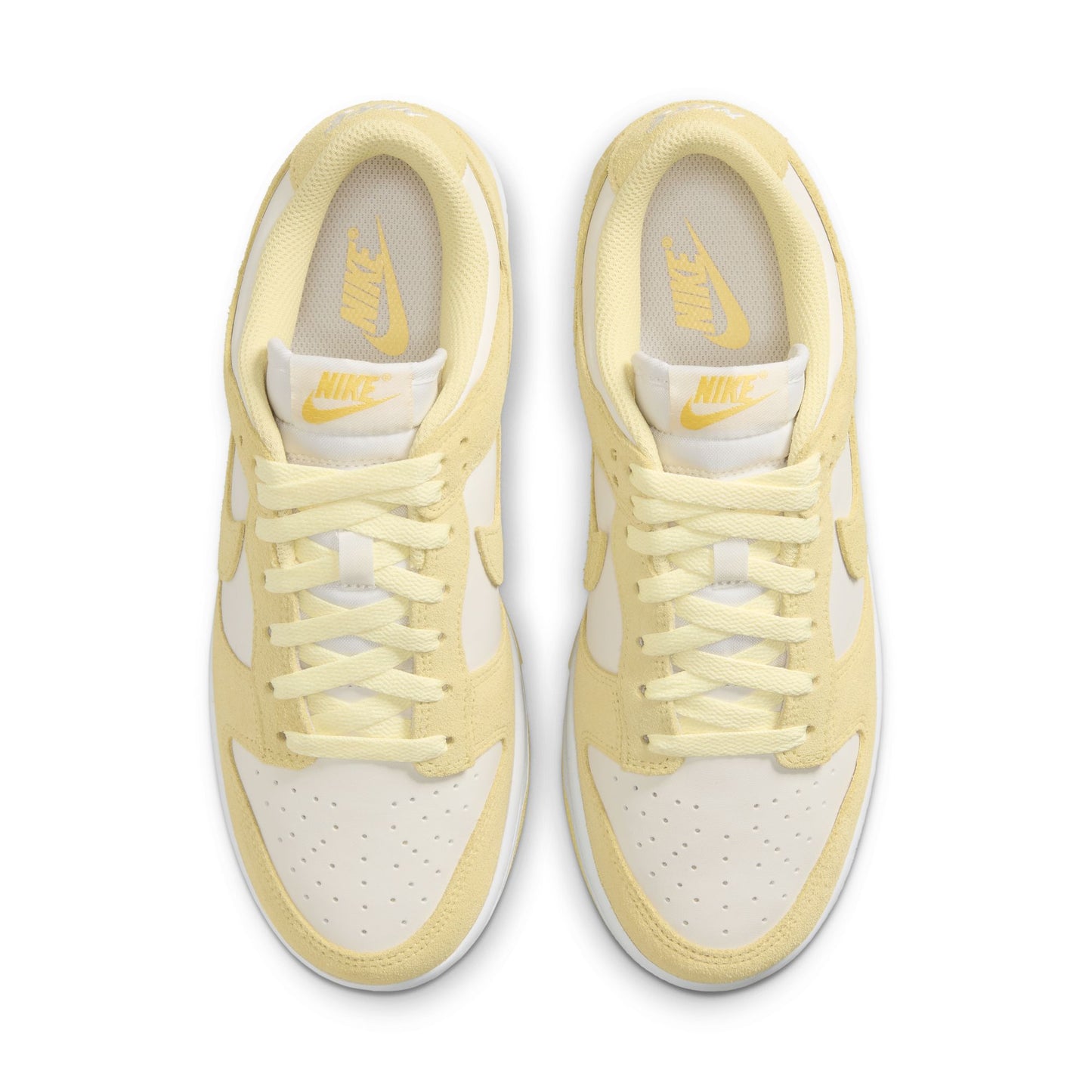 [IO4244-104] Women's Nike Dunk Low Suede 'Soft Yellow'