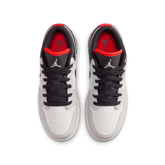 [553558-045] Grade School Air Jordan 1 Low 'Neutral Grey Infrared'