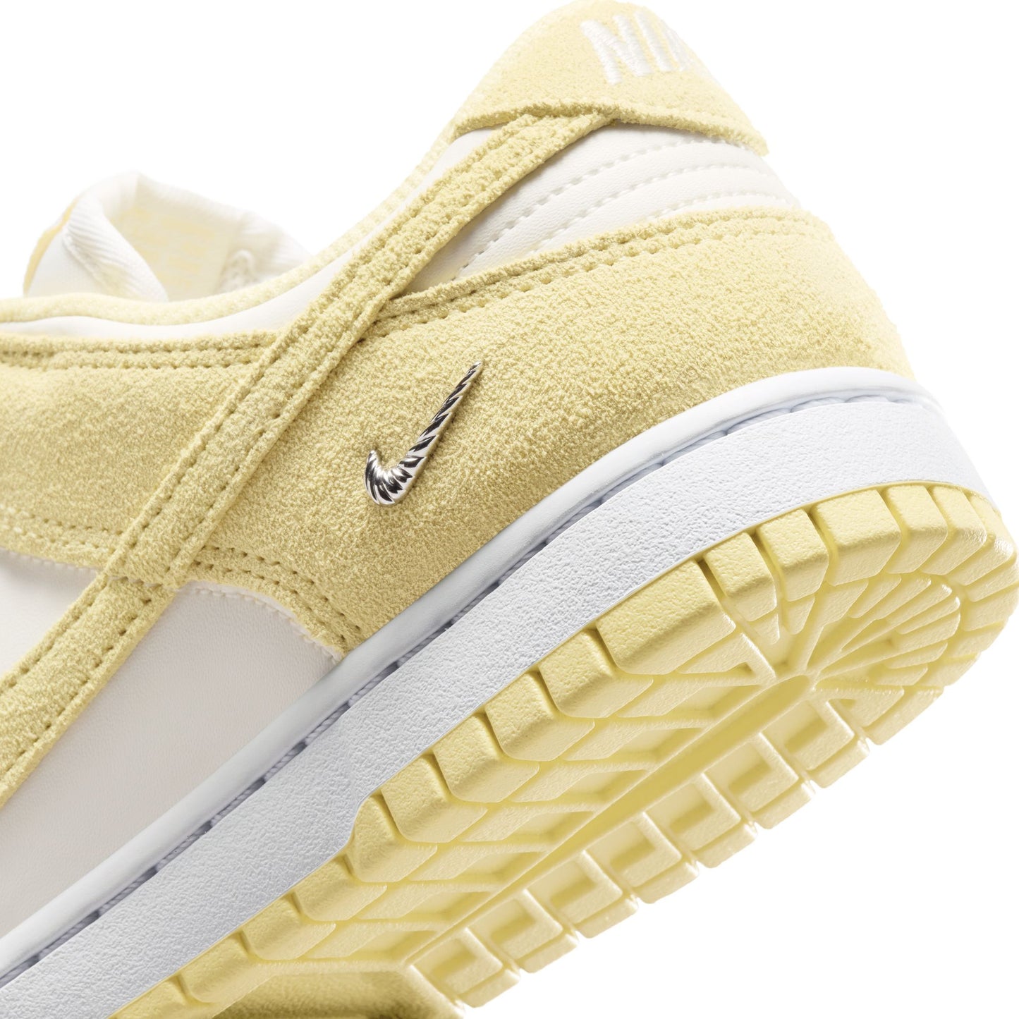 [IO4244-104] Women's Nike Dunk Low Suede 'Soft Yellow'