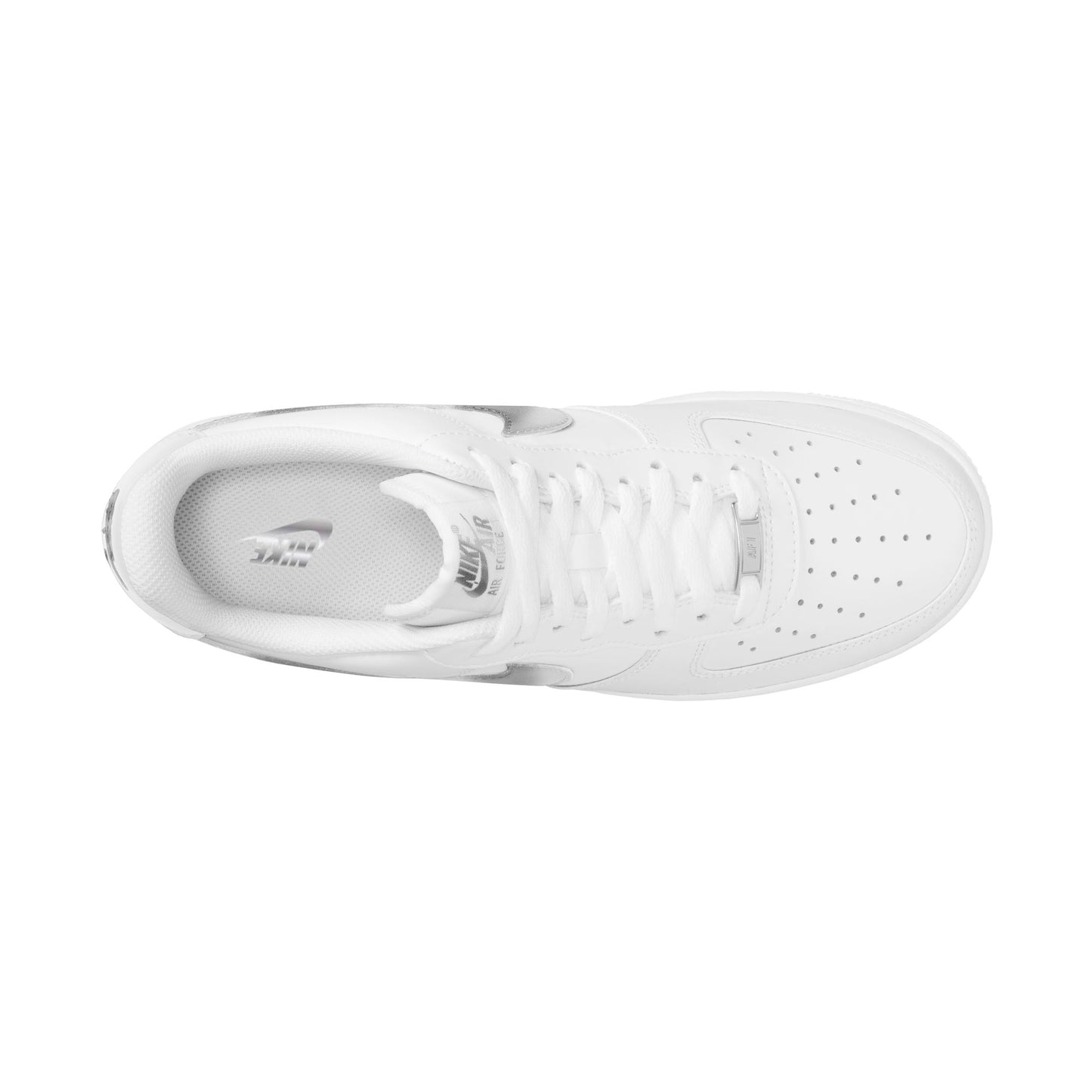 [FJ4146-134] Men's Nike Air Force 1 '07 'White Metallic Silver'
