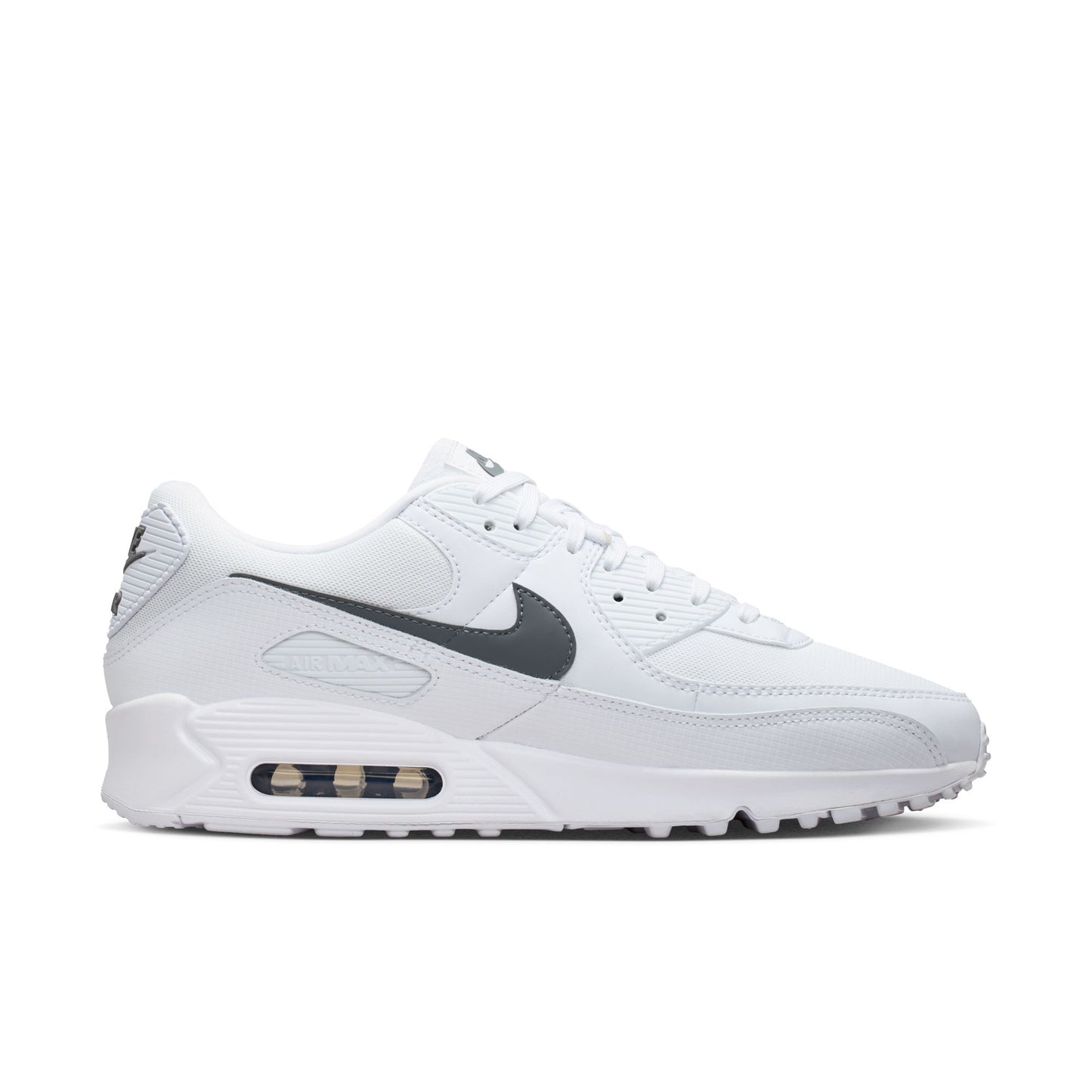 [IM9616-100] Men's Nike Air Max 90 'White/Grey'