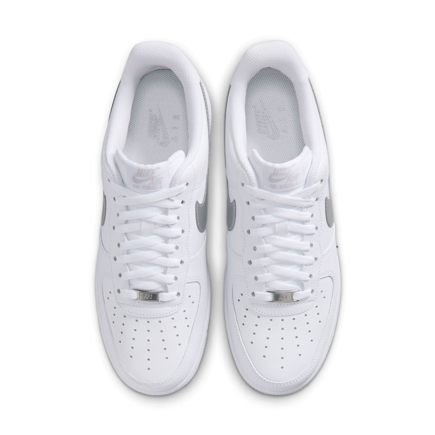 [FJ4146-134] Men's Nike Air Force 1 '07 'White Metallic Silver'