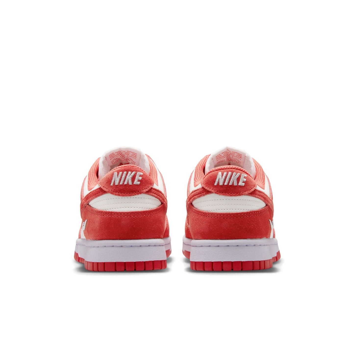 [IO4244-103] Women's Nike Dunk Low Suede 'Sail/Light Crimson'