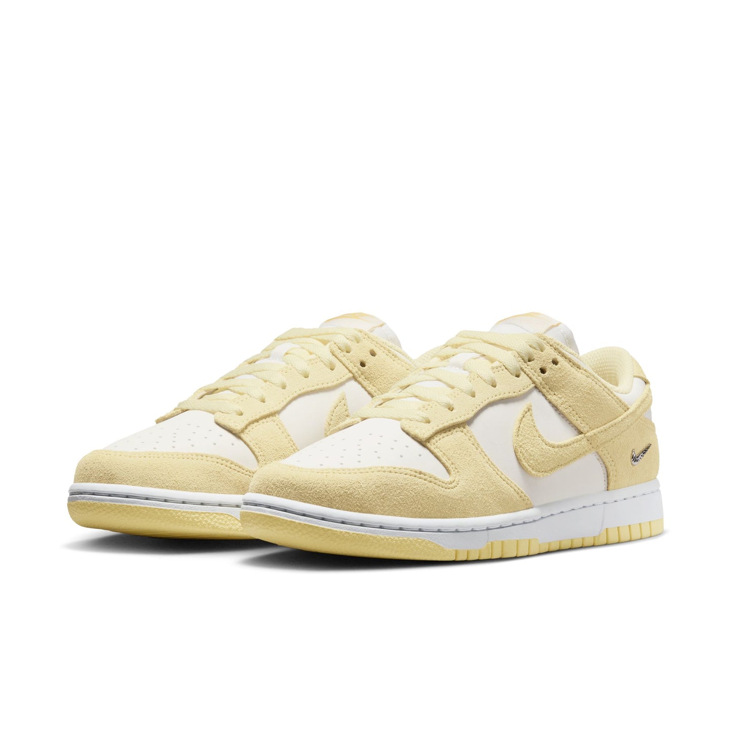 [IO4244-104] Women's Nike Dunk Low Suede 'Soft Yellow'